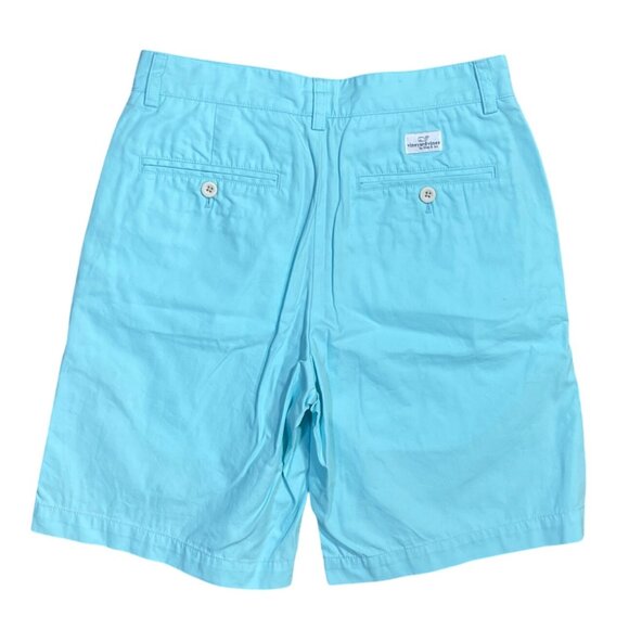 Vineyard Vines Men's Club Short Size 28 Light Teal Blue Preppy Chino - Picture 2 of 5
